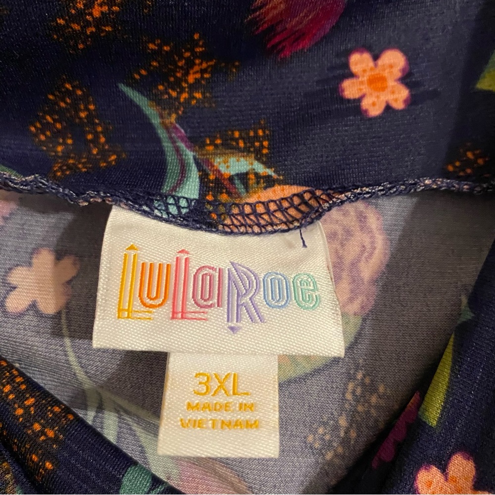 LuLaroe plus size floral maxi skirt - Picture 4 of 8